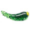 24mm Lampwork Glass CUCUMBER/ZUCCHINI Bead/Charm