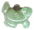 Gemstone Frog Bead