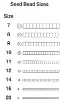 Seed Bead Size Chart