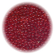 10/o Czech SEED BEADS - Transparent Red