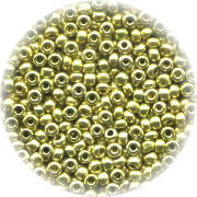 11/o Czech SEED BEADS - Bright Gold Metallic