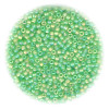 11/o Japanese SEED BEADS - Trans. Bright Green Irid. Matte