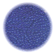 11/o Japanese SEED BEADS - Trans. Cobalt Blue Greasy