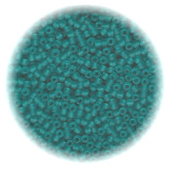 11/o Japanese SEED BEADS - Trans. Dark Aqua Matte