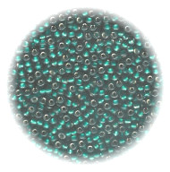 11/o Japanese SEED BEADS - Trans. Teal Green S/L Semi-Gloss