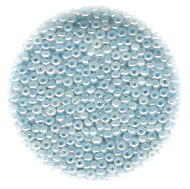 11/o Czech SEED BEADS - Med. Powder Blue Pearl