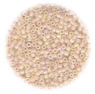 11/o Japanese SEED BEADS - Pale Peach Trans. Irid. Matte