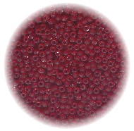 11/o Japanese SEED BEADS - Trans. Cherry Red Matte