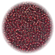 11/o Japanese SEED BEADS - Trans. Deep Red S/L