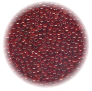 11/o Czech SEED BEADS - Trans. Dark Red