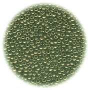 11/o Japanese SEED BEADS - Trans. Green Bronze Luster