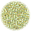 11/o Japanese SEED BEADS - Trans. Lt Yellow Lined, Opal Irid.