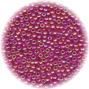11/o Japanese SEED BEADS - Trans. Red Irid.