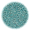 11/o Japanese SEED BEADS - Trans. Turquoise Irid. Matte