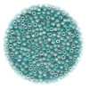 11/o Japanese SEED BEADS - Trans. Turquoise Irid. Matte