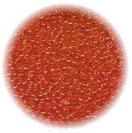 12/o Czech SEED BEADS - Trans. Dark Orange