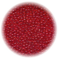 12/o Czech SEED BEADS - Transparent Red