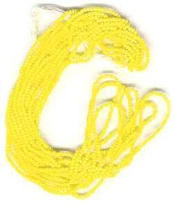 13/o Czech CHARLOTTE Beads - Bright Yellow (1/2 hank)