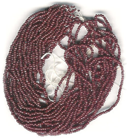 13/o Czech CHARLOTTE Beads - Dk. Burgundy Red