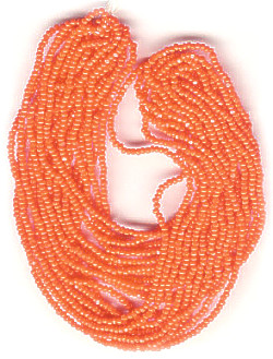 13/o Czech CHARLOTTE Beads - Dark Orange