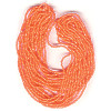 13/o Czech CHARLOTTE Beads - Dark Orange