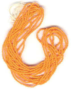 13/o Czech CHARLOTTE Beads - Lt. Orange (1/2 hank)