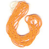 13/o Czech CHARLOTTE Beads - Lt. Orange (1/2 hank)