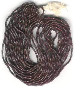 13/o Czech CHARLOTTE Beads - Maroon