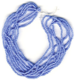 13/o Czech CHARLOTTE Beads - Medium Blue (1/2 hank)