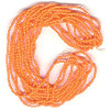 13/o Czech CHARLOTTE Beads - Med. Orange (1/2 hank)