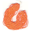 13/o Czech CHARLOTTE Beads - Med. Orange