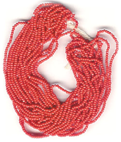 13/o Czech CHARLOTTE Beads - Opaque Red