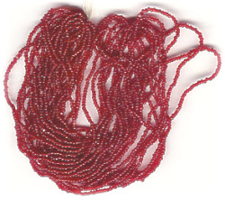 13/o Czech CHARLOTTE Beads - Trans. Dark Red