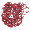 13/o Czech CHARLOTTE Beads - Trans. Dark Red