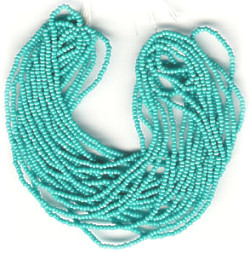 13/o Czech CHARLOTTE Beads - Turquoise Blue/Green