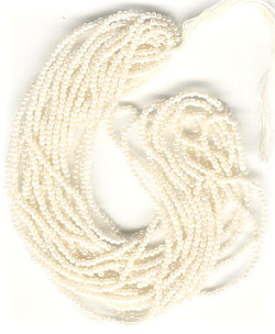 13/o Czech CHARLOTTE Beads - Pearl White