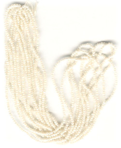 13/o Czech CHARLOTTE Beads - Pearl White (1/2 hank)