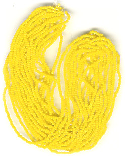 13/o Czech CHARLOTTE Beads - Opaque Yellow