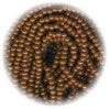 13/o Czech SEED BEADS - Opaque Brown