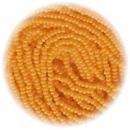 13/o Czech SEED BEADS - Medium Orange