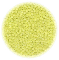 13/o Czech SEED BEADS - Pale Lemon Yellow Greasy