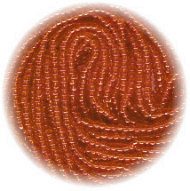 13/o Czech SEED BEADS - Transparent Orange