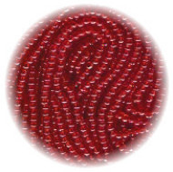 13/o Czech SEED BEADS - Transparent Red