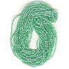 13/o Czech 3-CUT Beads - Trans. Apple Green