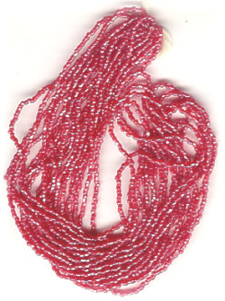 13/o Czech 3-CUT Beads - Trans. Dk. Red