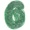 13/o Czech 3-CUT Beads - Trans. Emerald Green