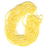 13/o Chech 3-CUT Beads - Trans. Yellow