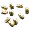 3x5mm 14kt Gold-Filled CORRUGATED OVAL / RICE Beads