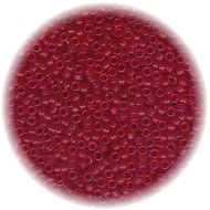 14/o Japanese SEED Beads - Trans. Juicy Red Matte