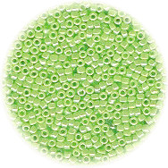 14/o Japanese SEED Beads - Lime Green Luster